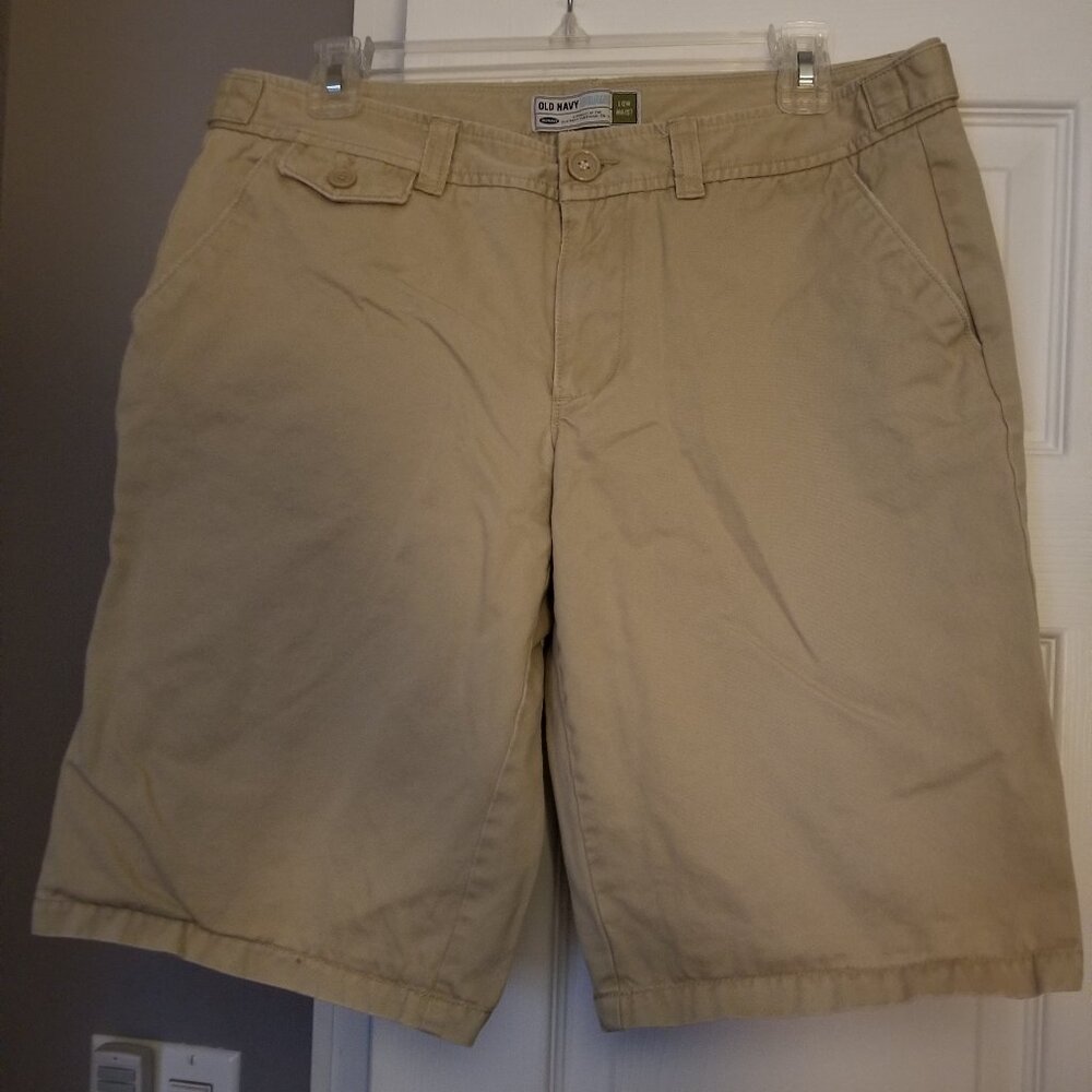 Old Navy Low Waist Khaki Bermuda Dress Shorts